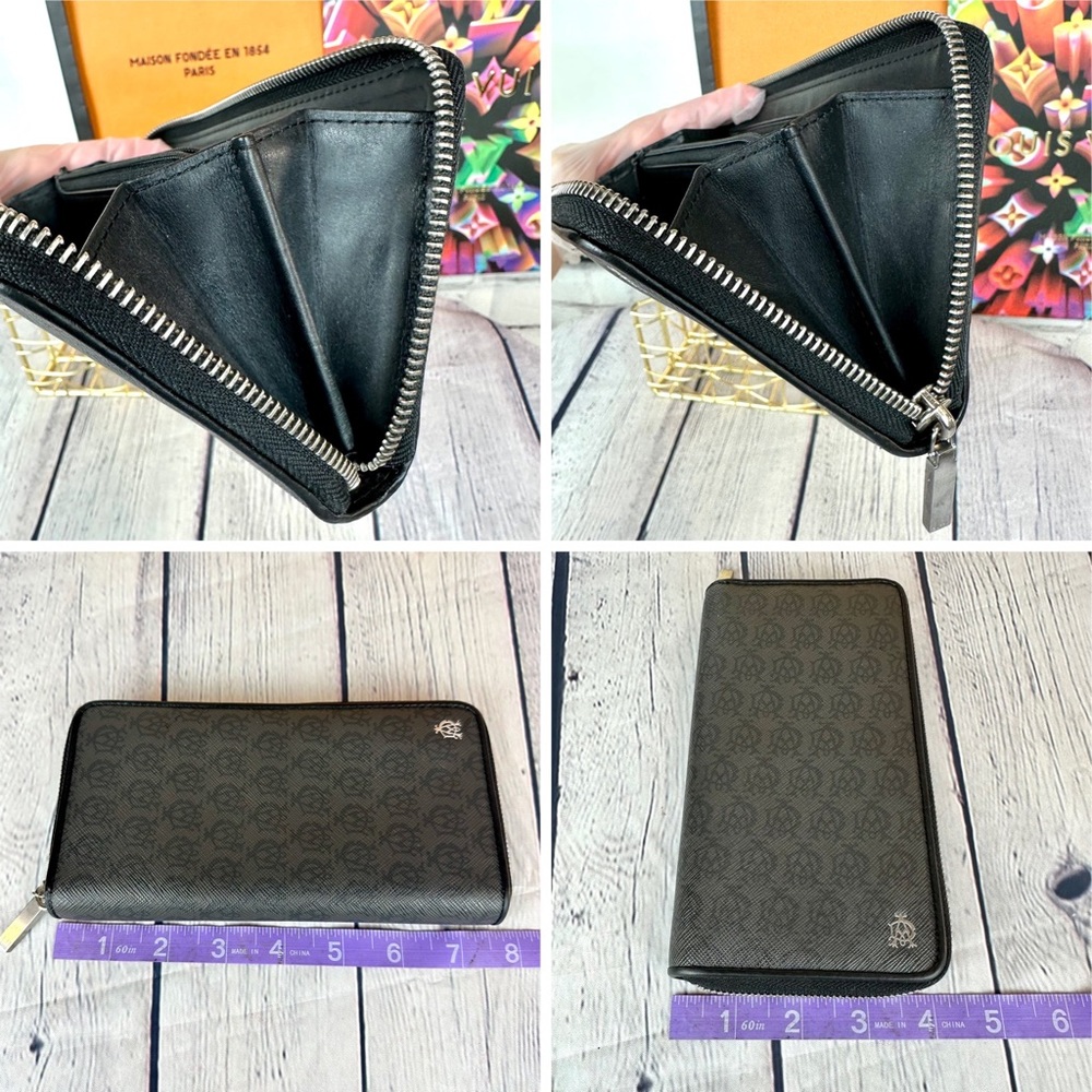 Dunhill black zippy zip around wallet - Picture 11 of 12